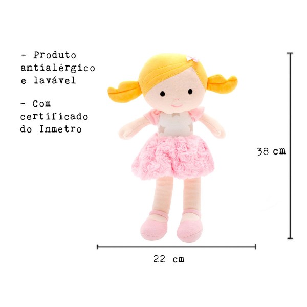 Boneca De Pano 23144 Yoyo Menina Igual A Roupa Infantil